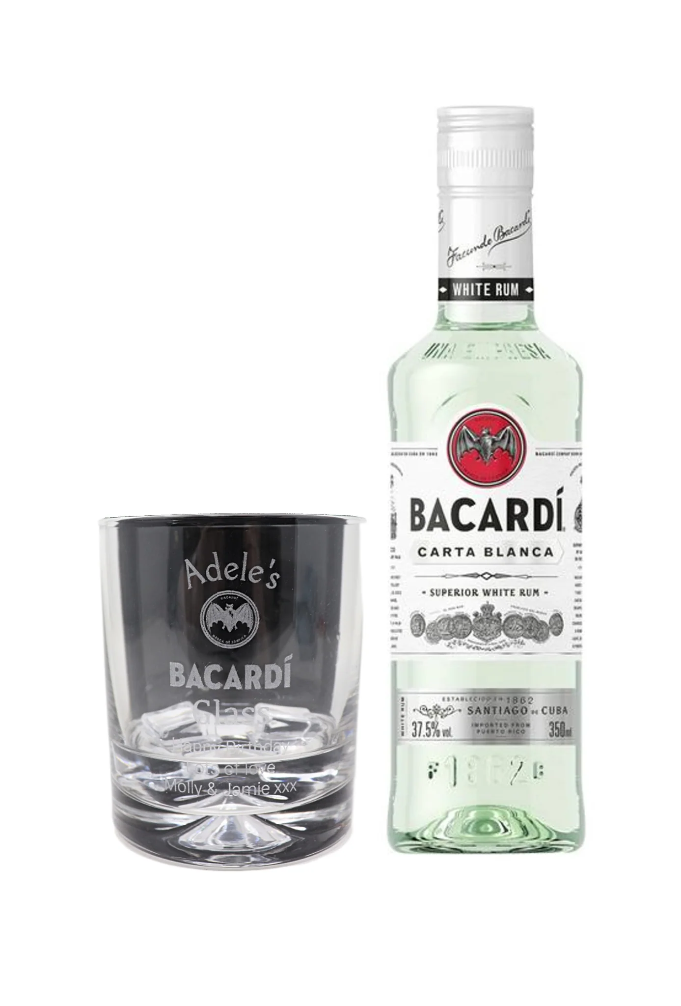 Personalised Glass Tumbler & Bacardi - Bacardi Design - Image 8
