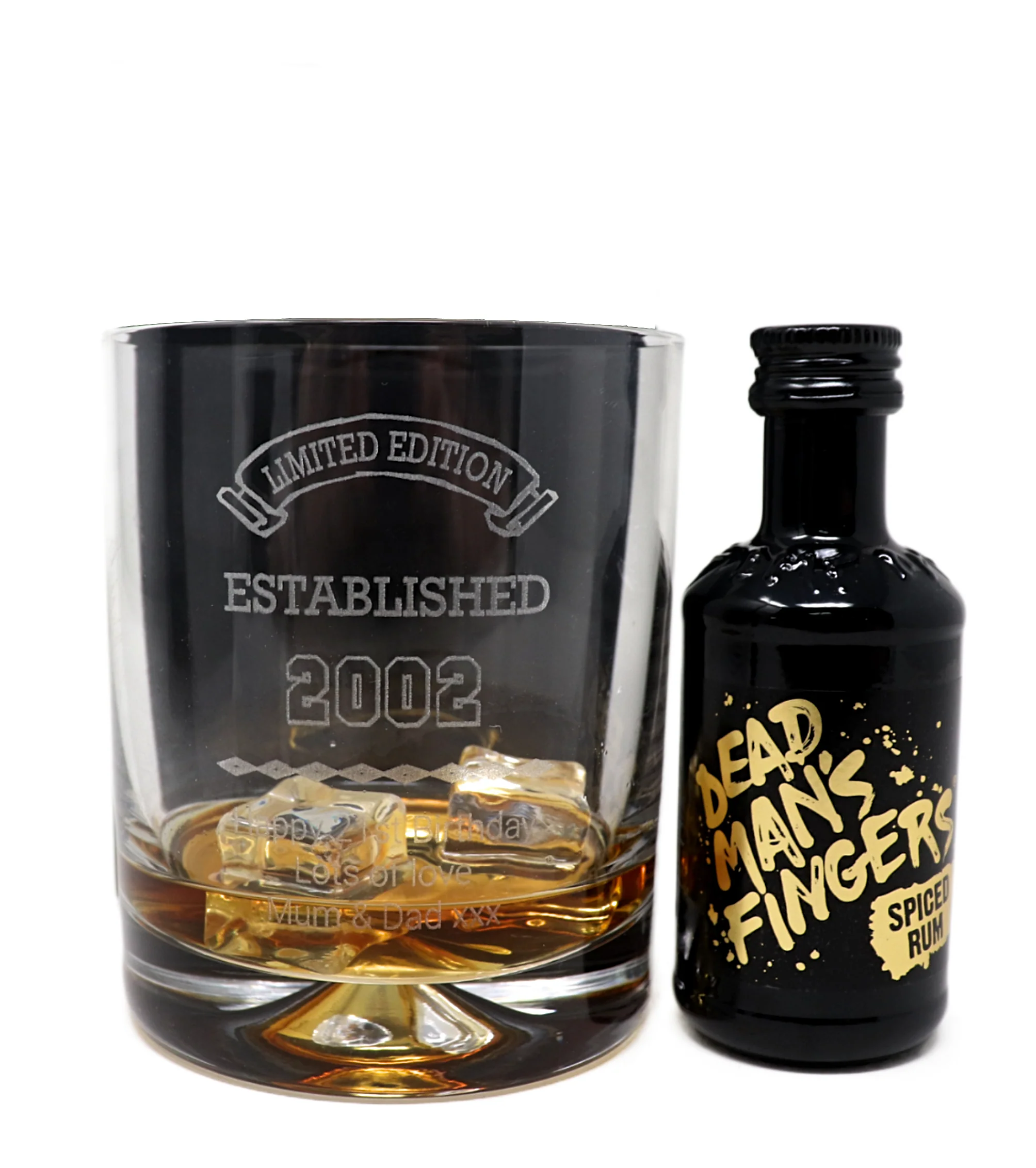 Personalised Established Birthday Glass Tumbler & Miniature Alcohol Gift Set - Image 13