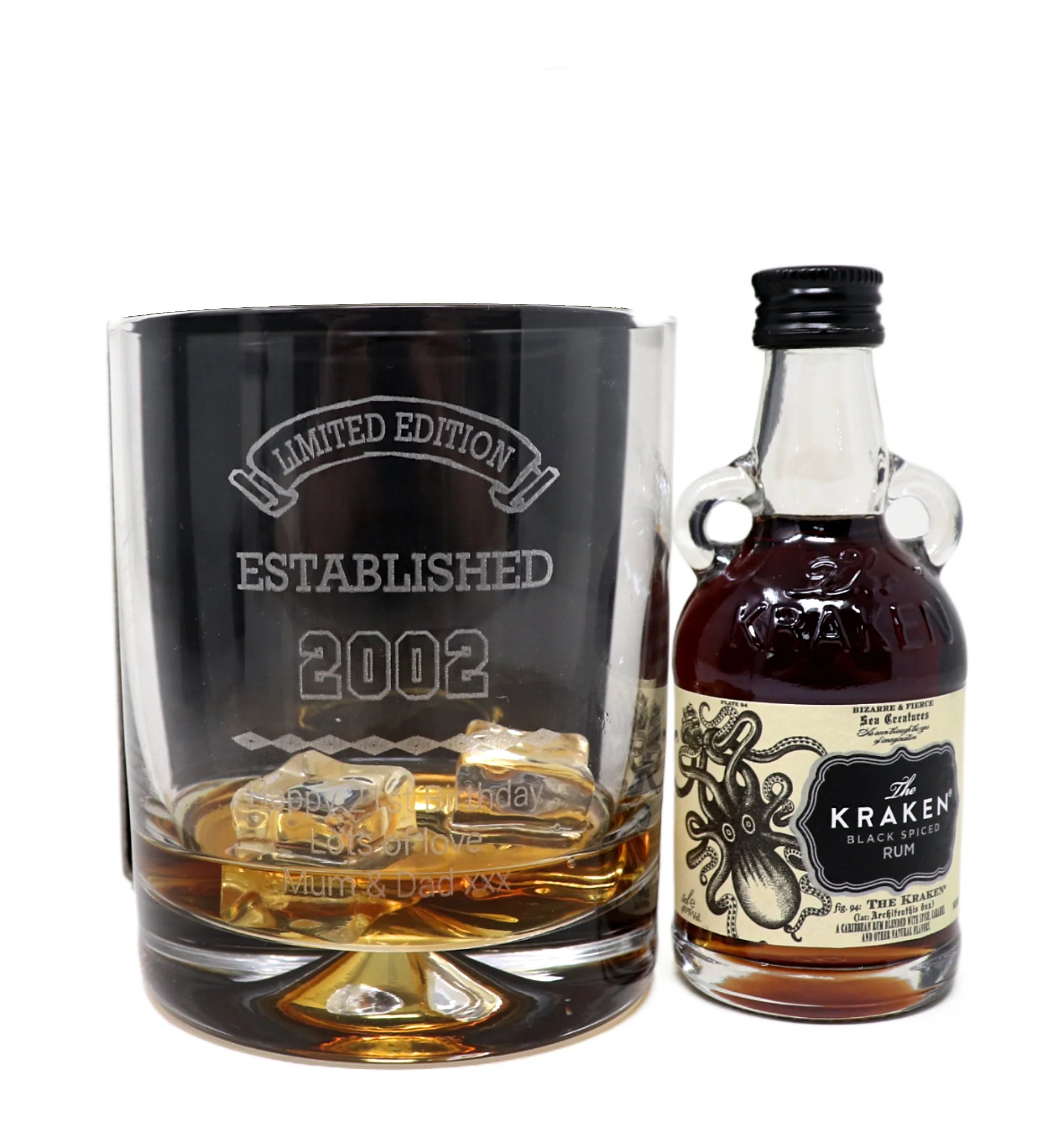Personalised Established Birthday Glass Tumbler & Miniature Alcohol Gift Set - Image 16