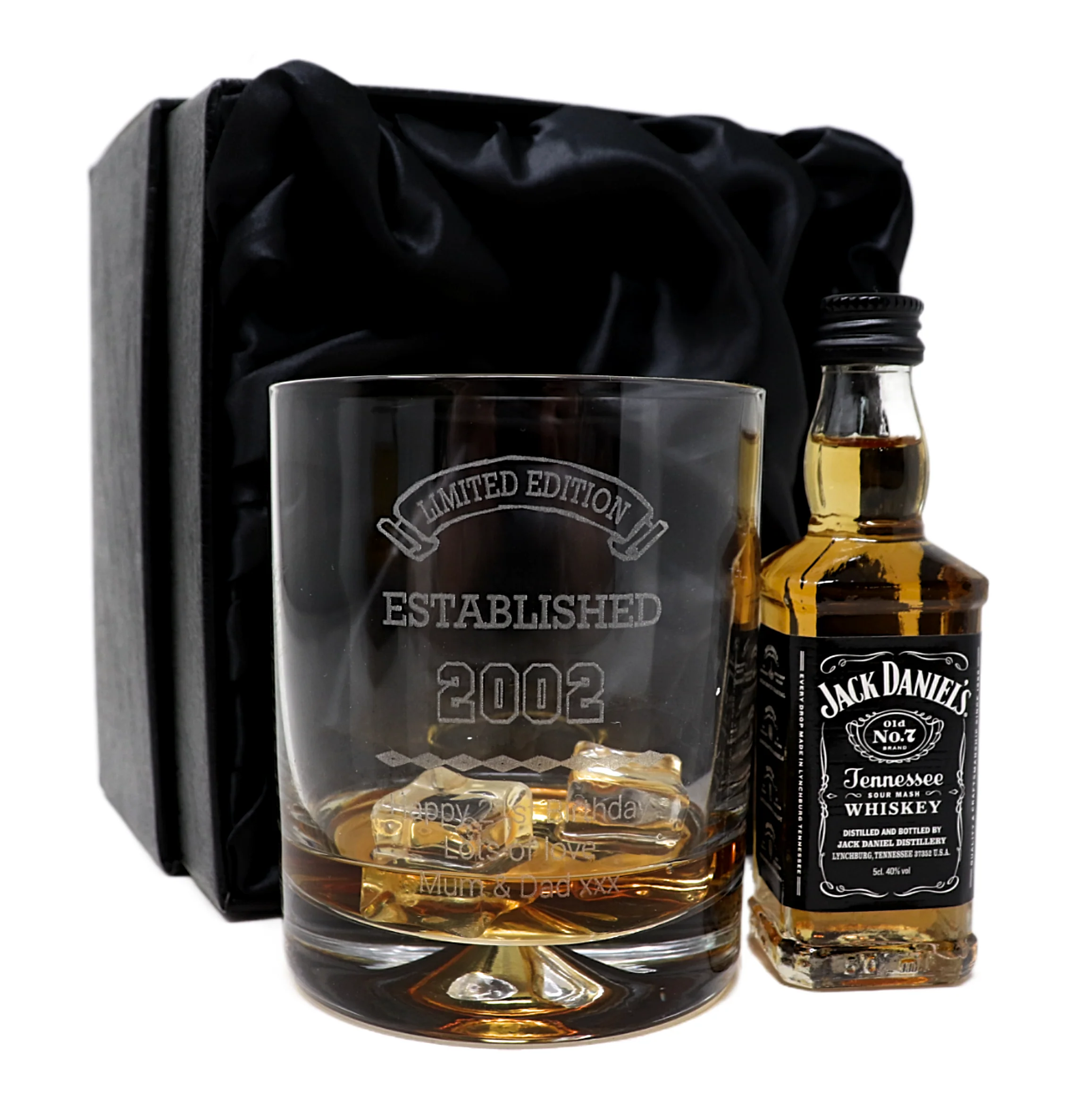 Personalised Established Birthday Glass Tumbler & Miniature Alcohol Gift Set - Image 8