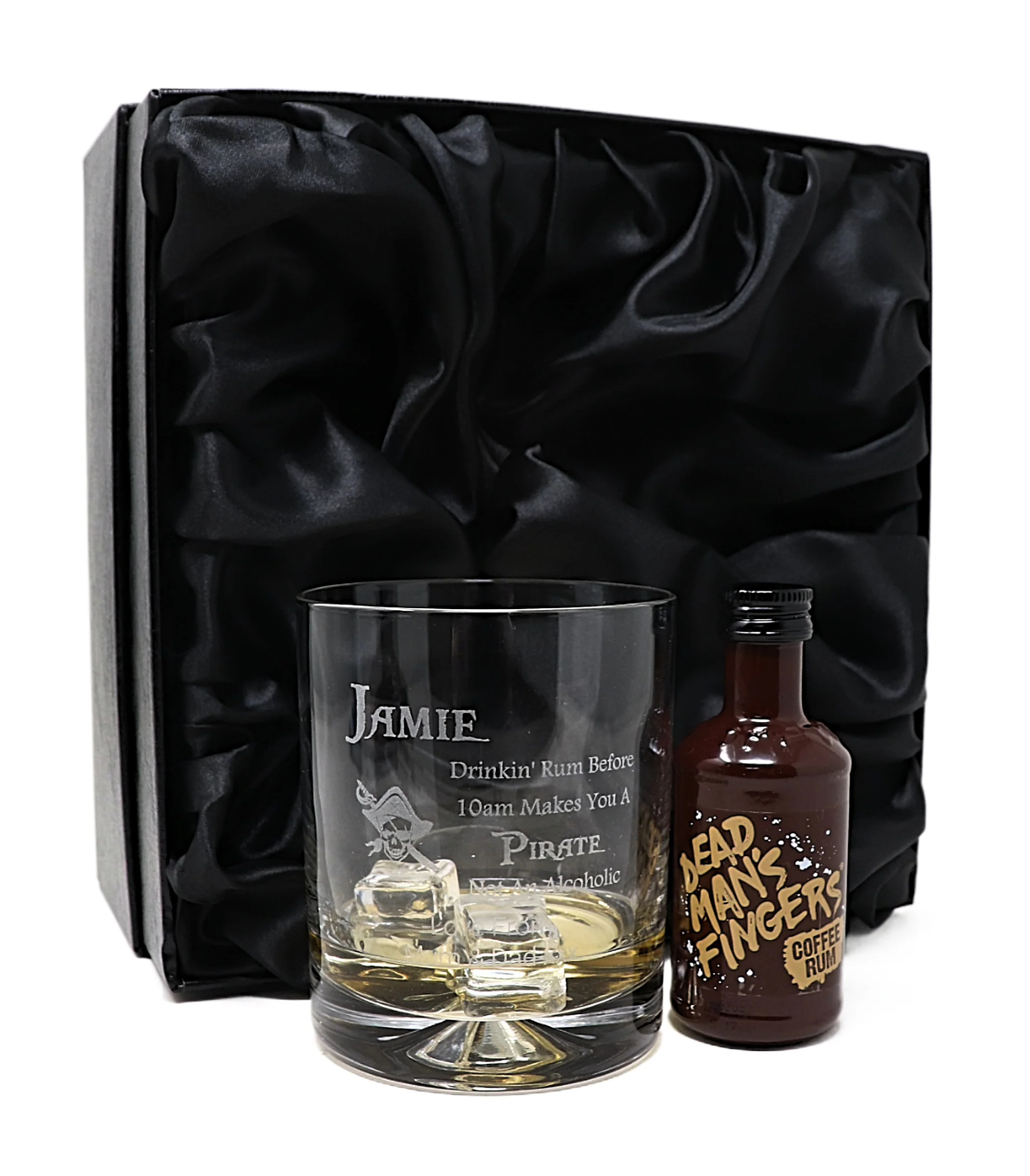 Personalised Pirate Rum Glass Tumbler & Miniature Rum Gift Set - Image 15