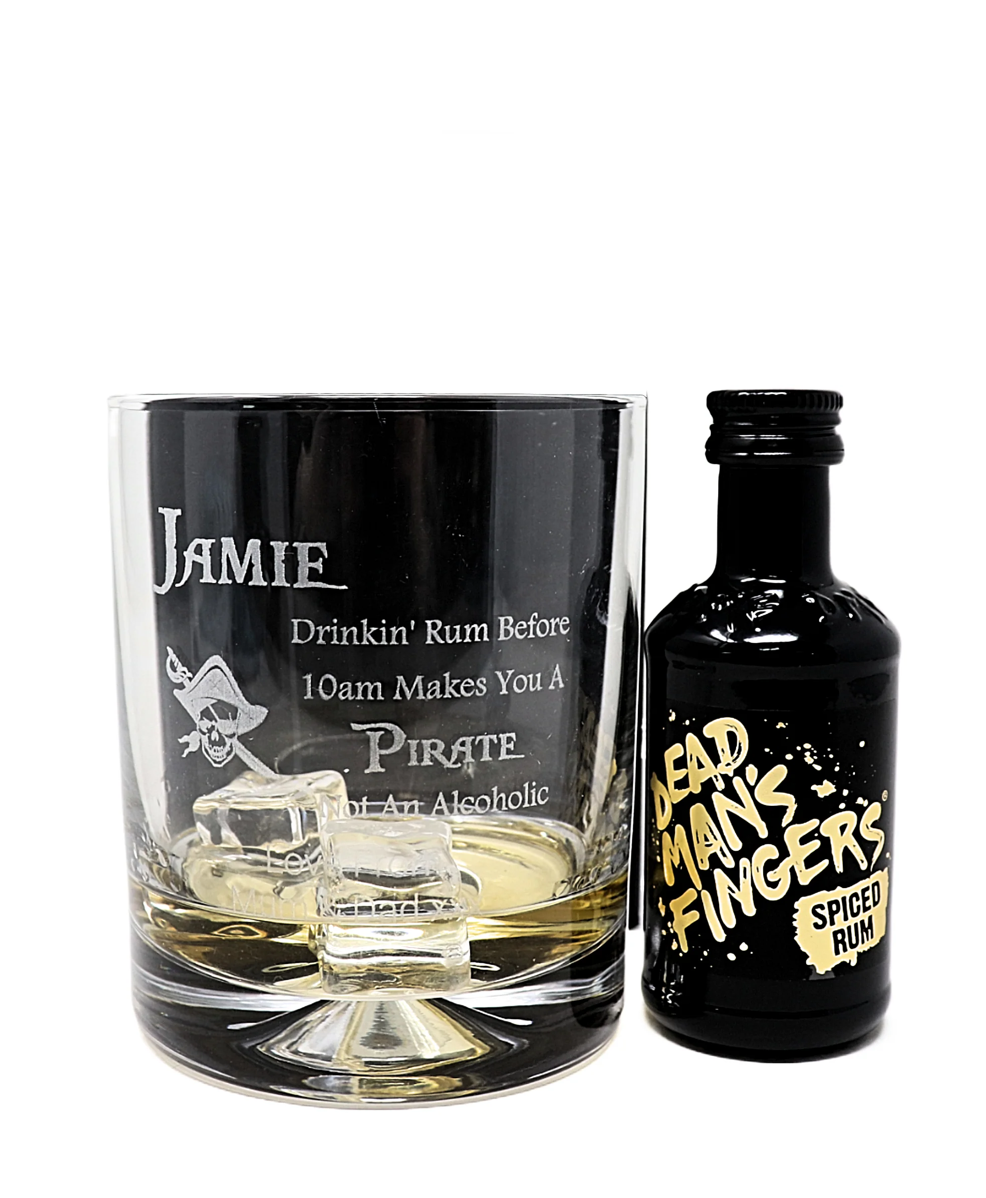 Personalised Pirate Rum Glass Tumbler & Miniature Rum Gift Set - Image 18