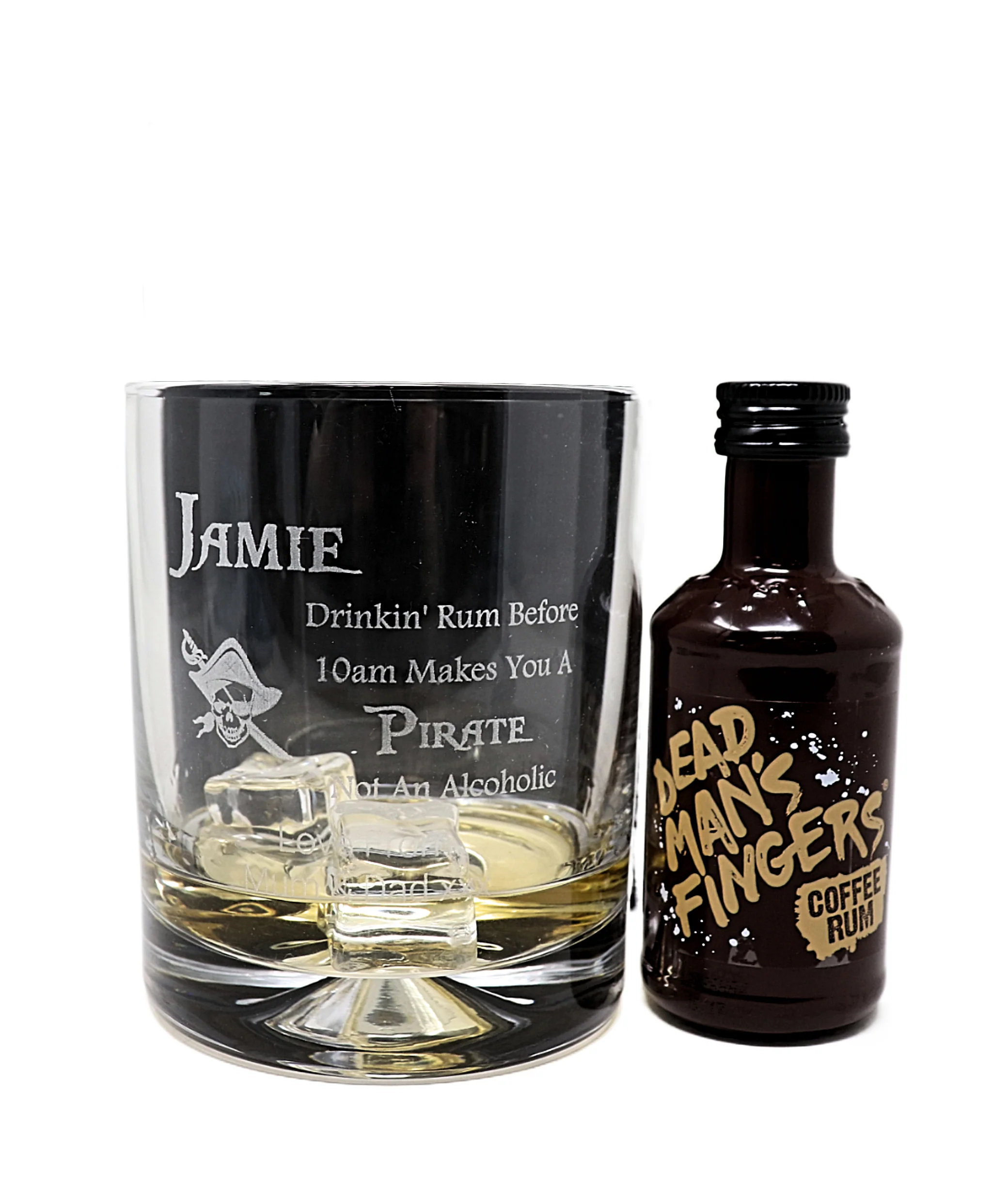 Personalised Pirate Rum Glass Tumbler & Miniature Rum Gift Set - Image 19