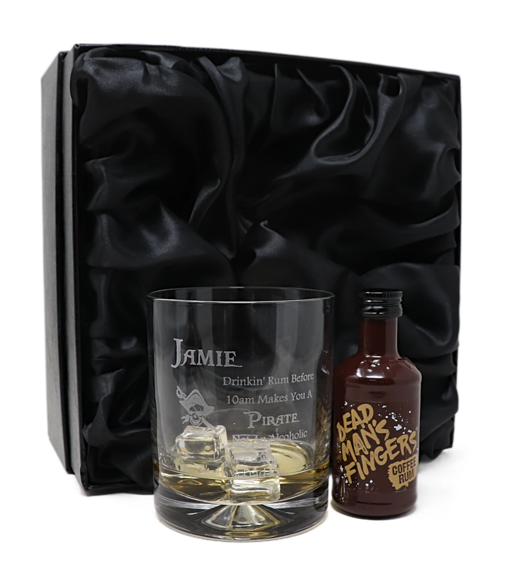 Personalised Pirate Rum Glass Tumbler & Miniature Rum Gift Set - Image 9