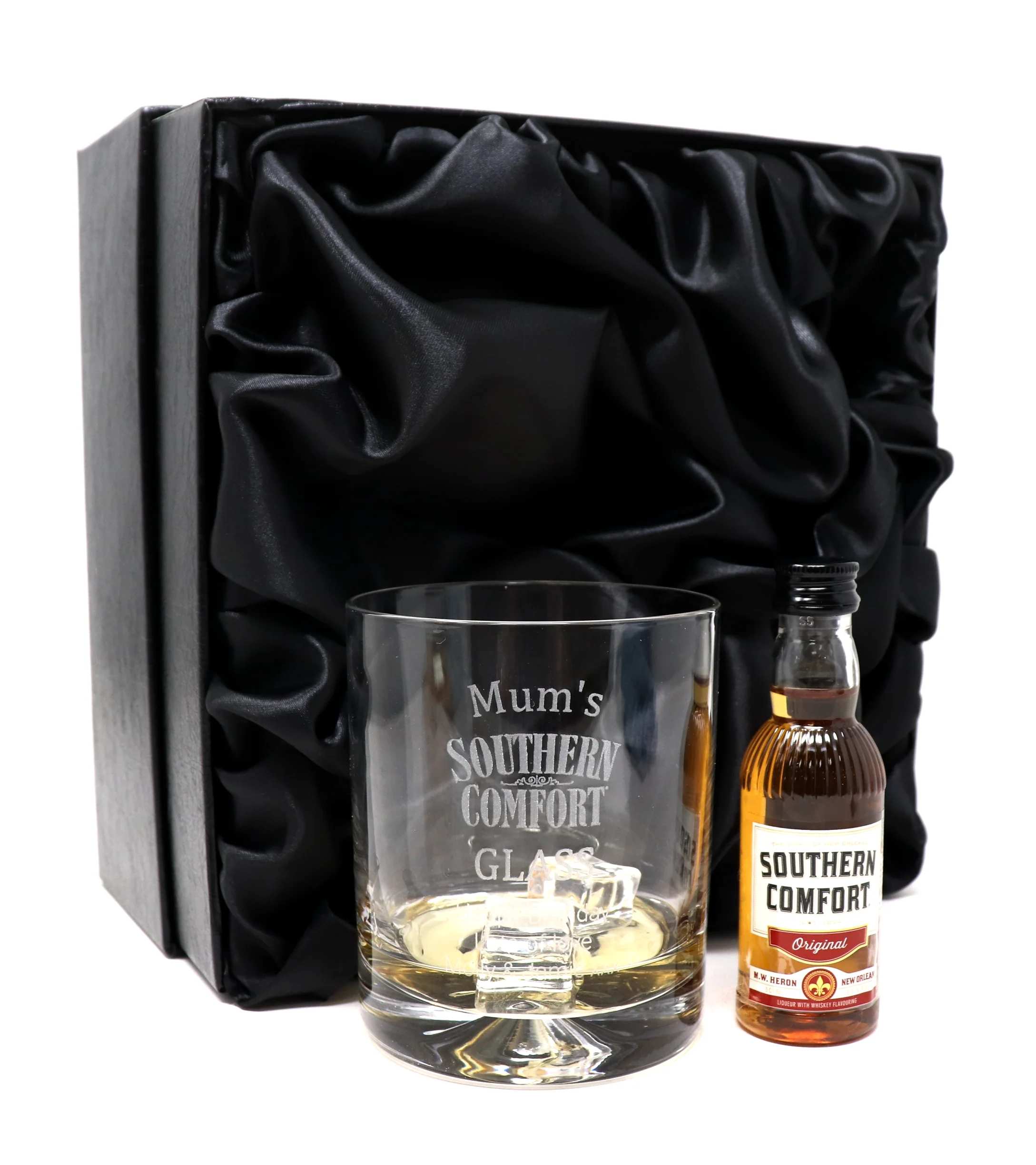 Personalised Glass Tumbler & Miniature - Southern Comfort Design - Image 3