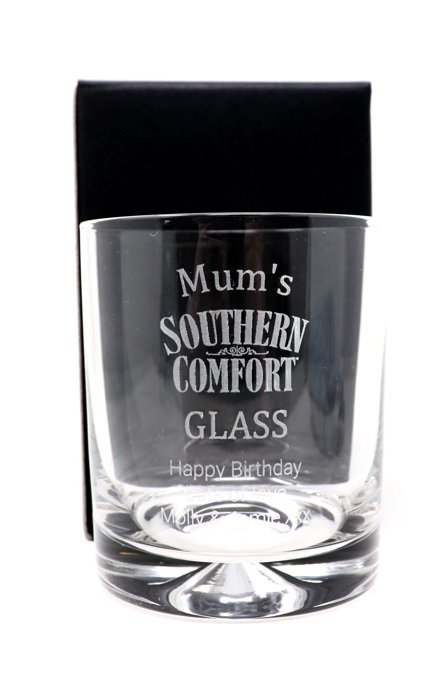 Personalised Glass Tumbler & Miniature - Southern Comfort Design - Image 4