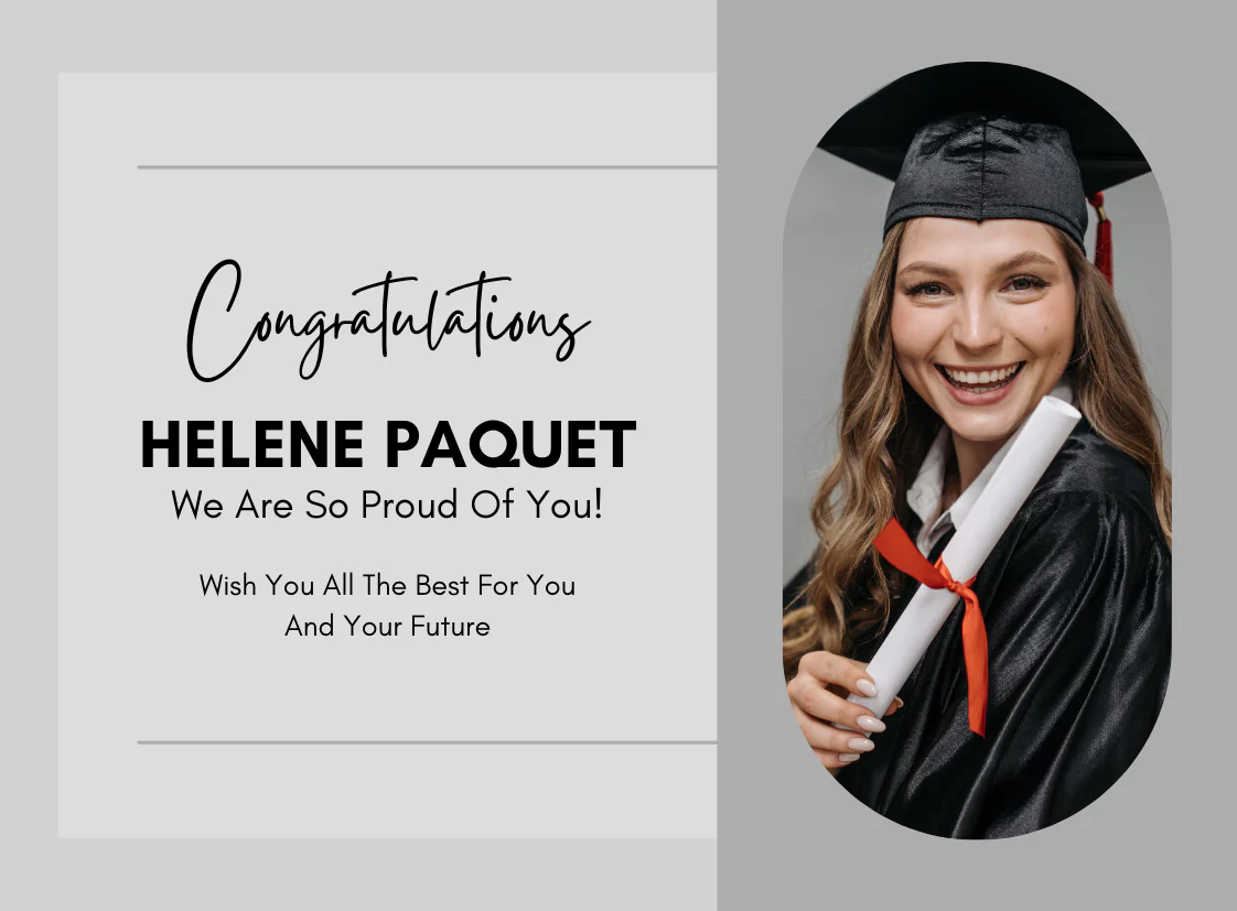 Personalised Prosecco Bottle Label - Graduation Photo Design - Image 2