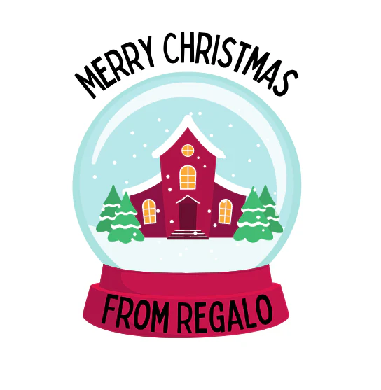 Personalised Snow Globe Christmas Design Edible Drink Toppers - Image 4