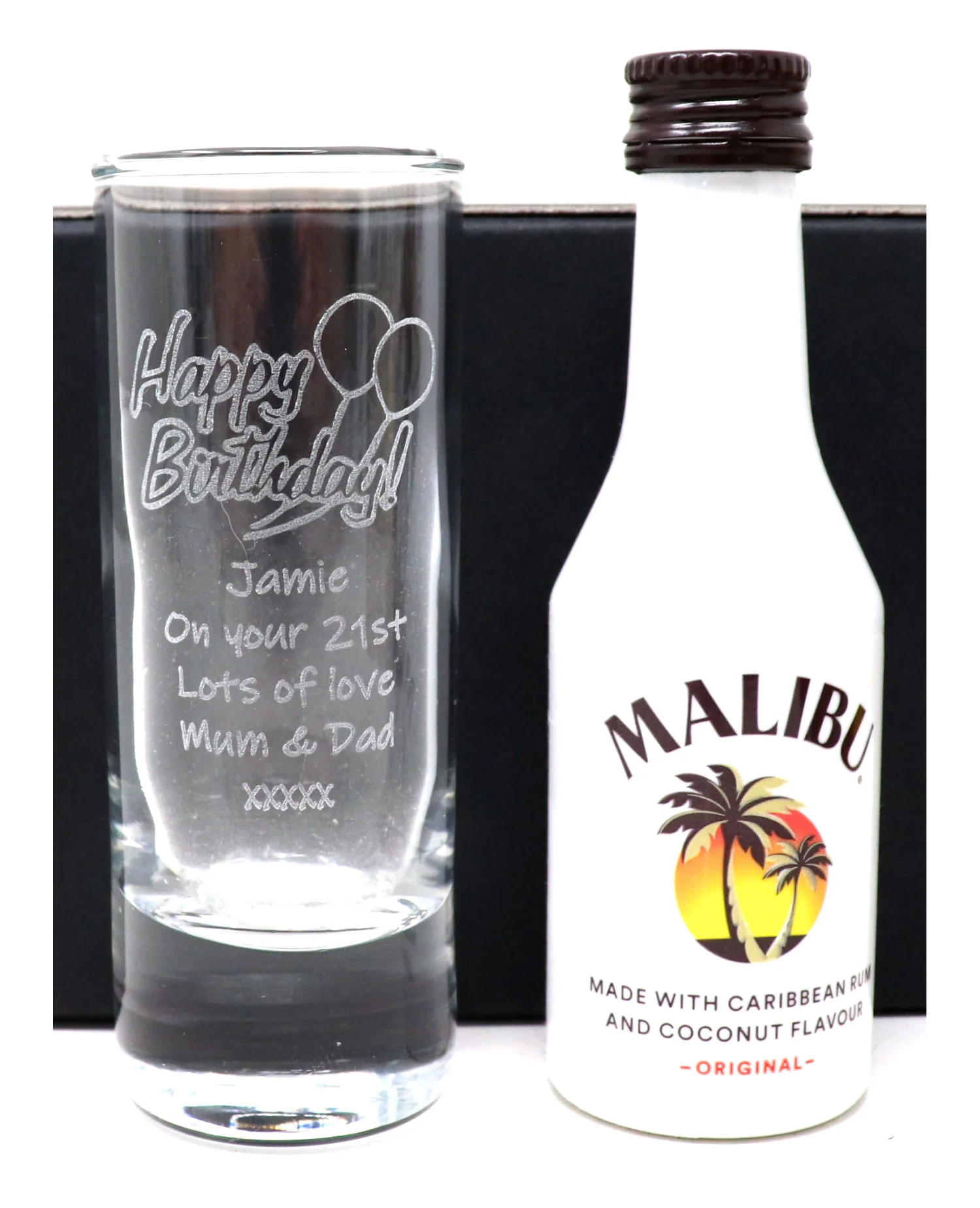 Personalised Birthday Shot Glass & Miniature Bottle of Alcohol Gift Set - Image 11