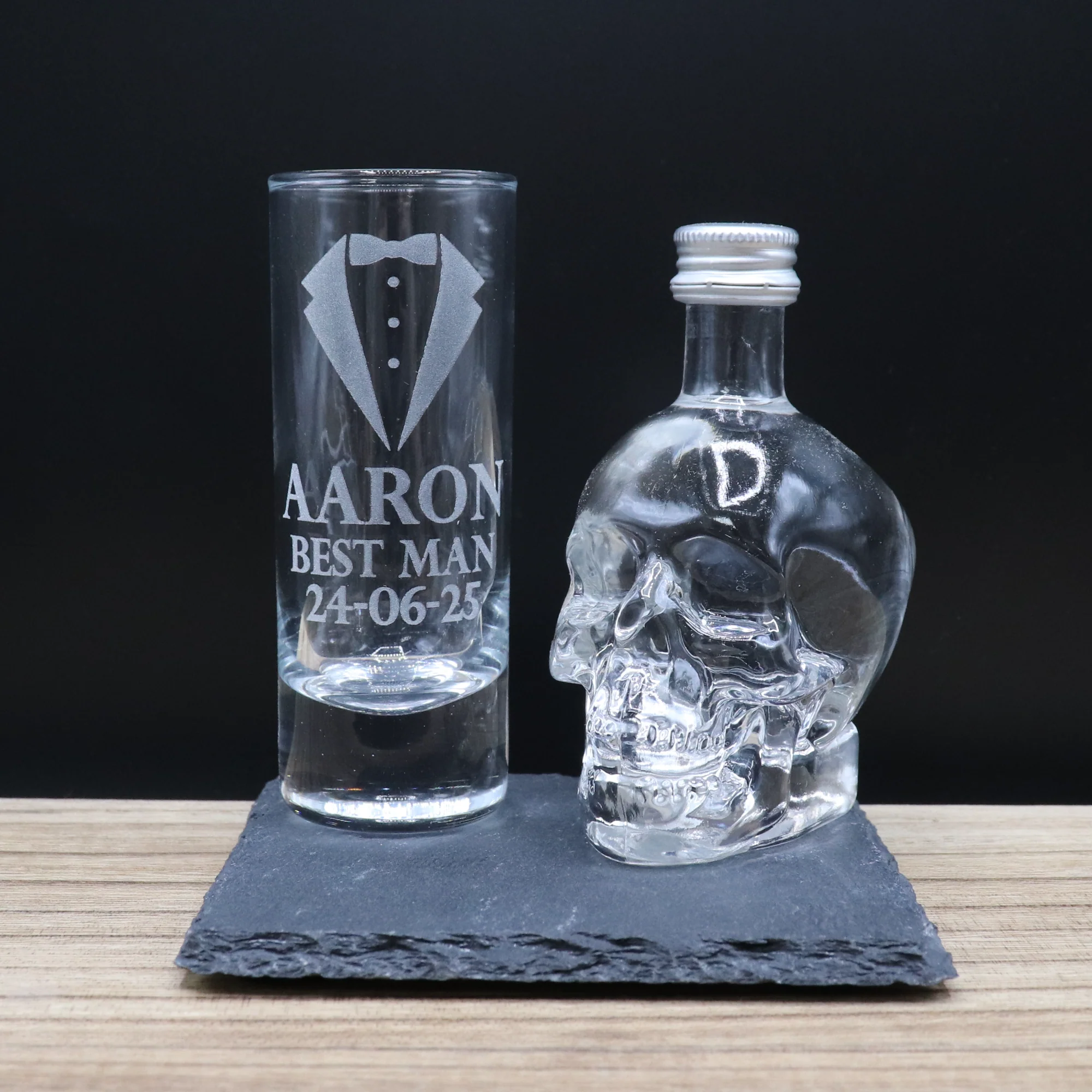 Personalised Best Man Wedding Shot Glass & Miniature Alcohol Gift Set - Image 11