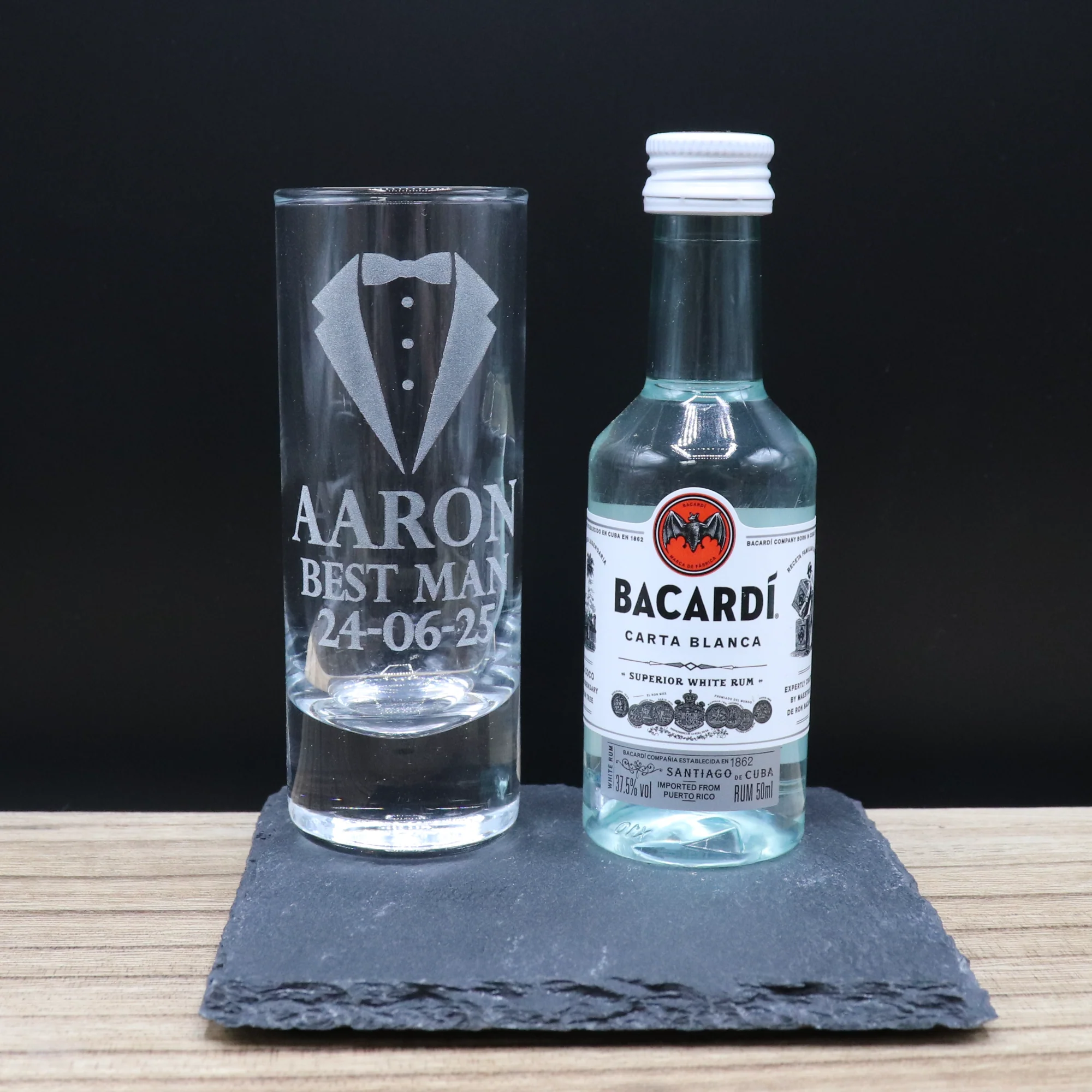 Personalised Best Man Wedding Shot Glass & Miniature Alcohol Gift Set - Image 12