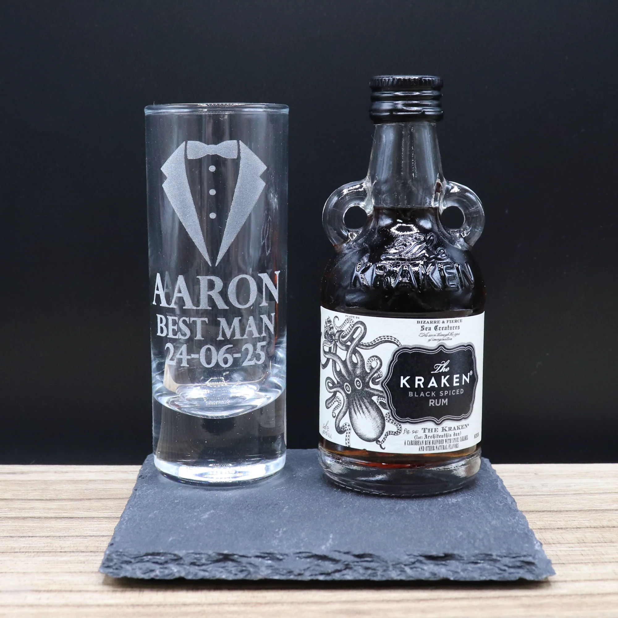 Personalised Best Man Wedding Shot Glass & Miniature Alcohol Gift Set - Image 15