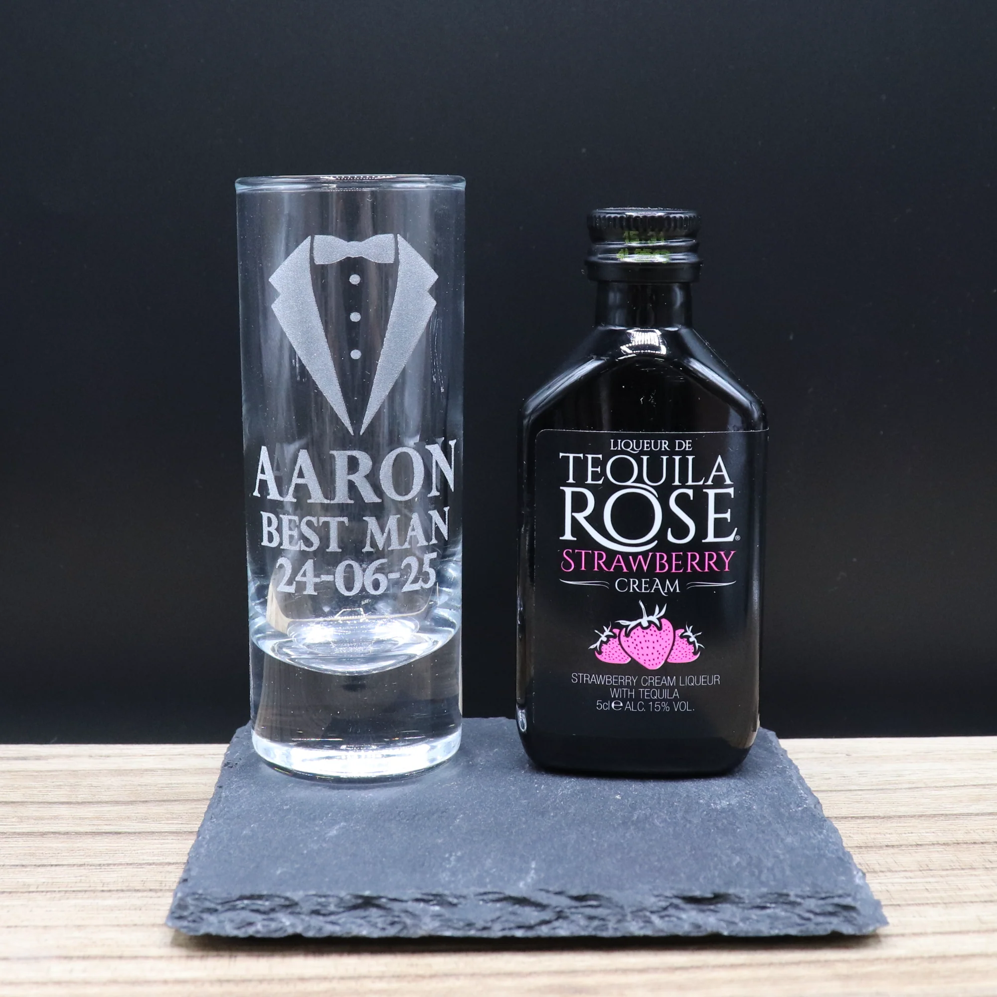 Personalised Best Man Wedding Shot Glass & Miniature Alcohol Gift Set - Image 18