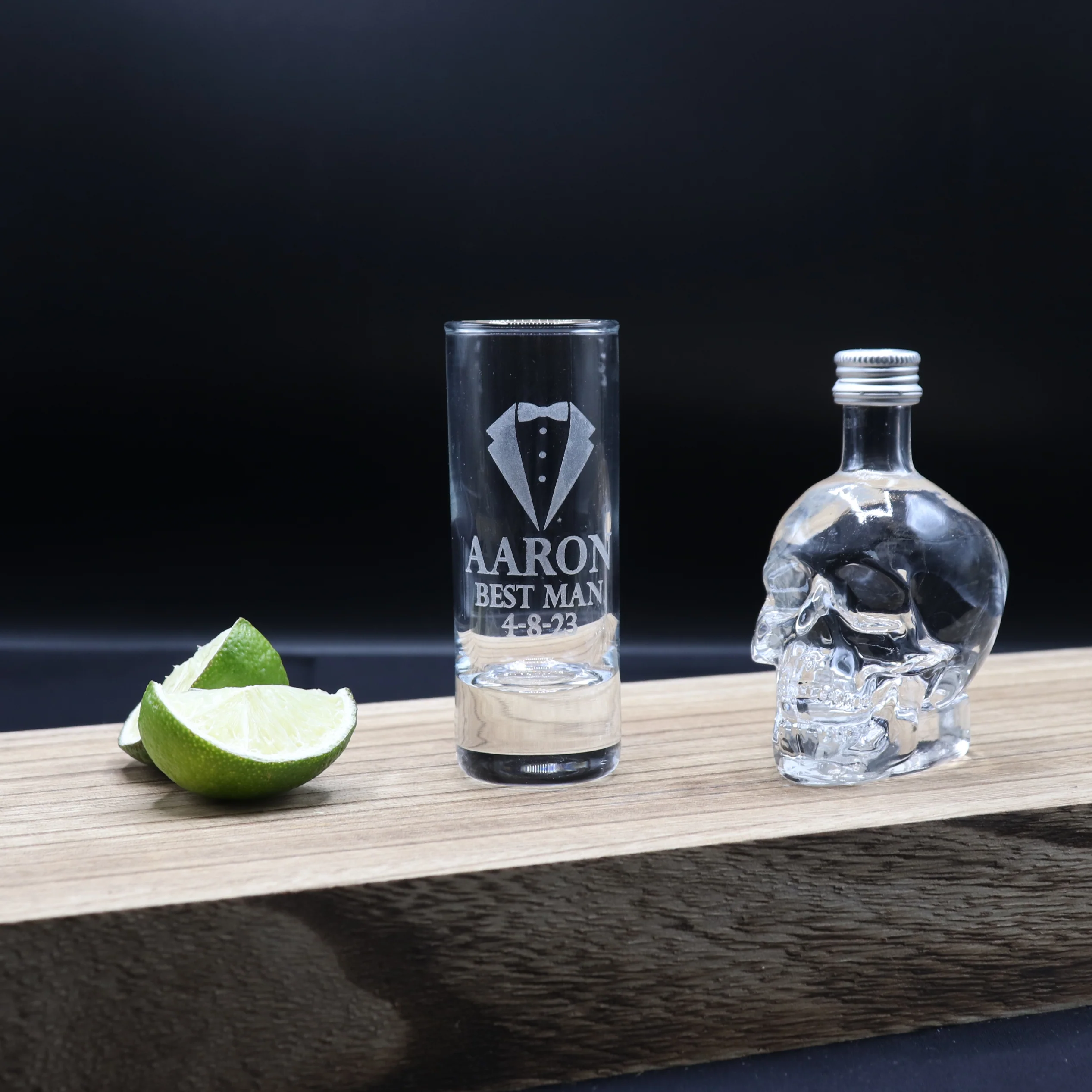 Personalised Best Man Wedding Shot Glass & Miniature Alcohol Gift Set - Image 3
