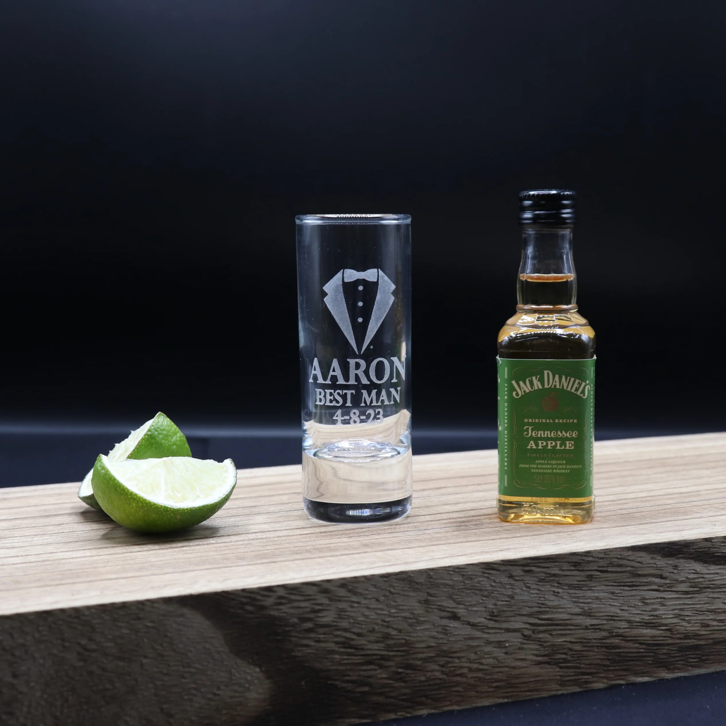 Personalised Best Man Wedding Shot Glass & Miniature Alcohol Gift Set - Image 6