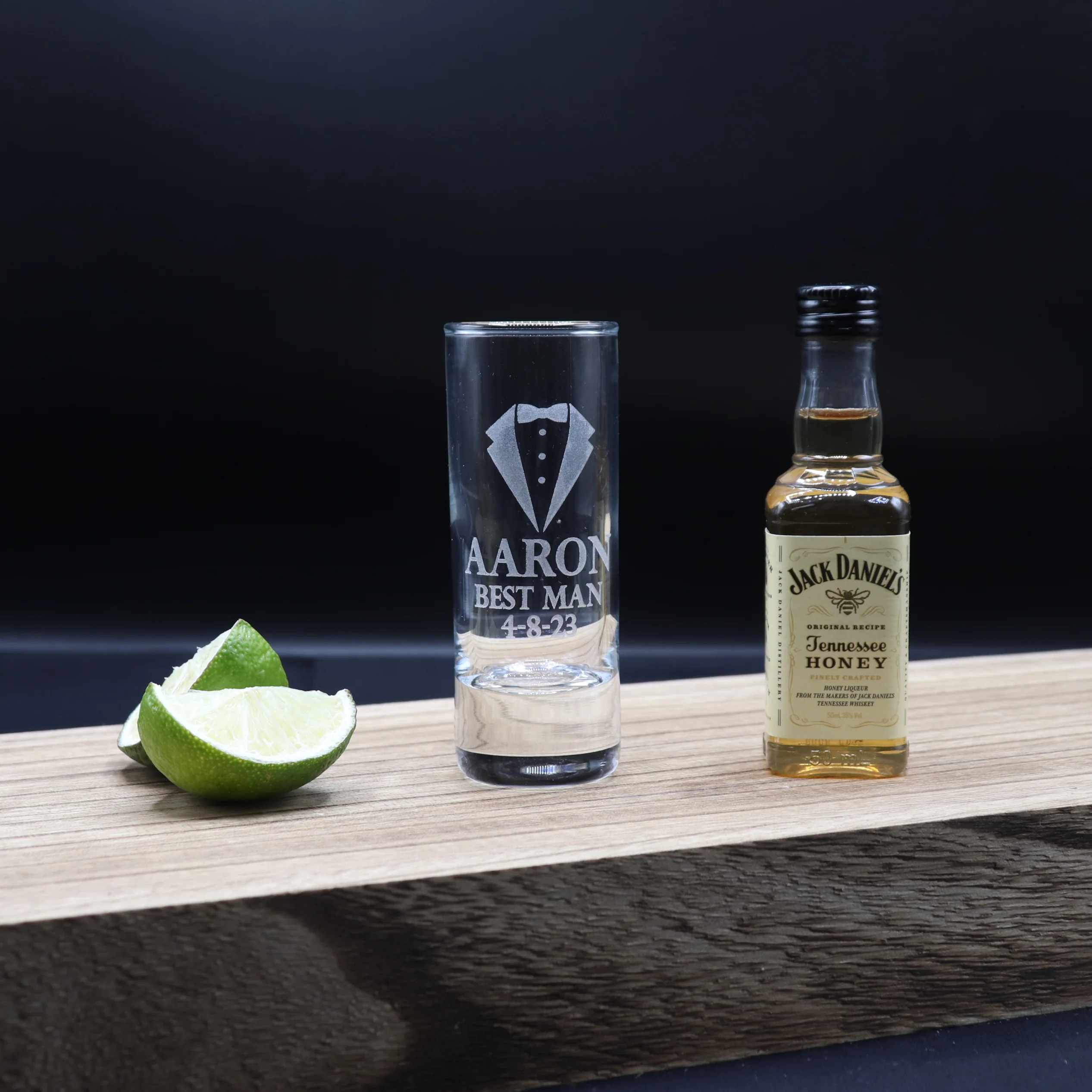 Personalised Best Man Wedding Shot Glass & Miniature Alcohol Gift Set - Image 7