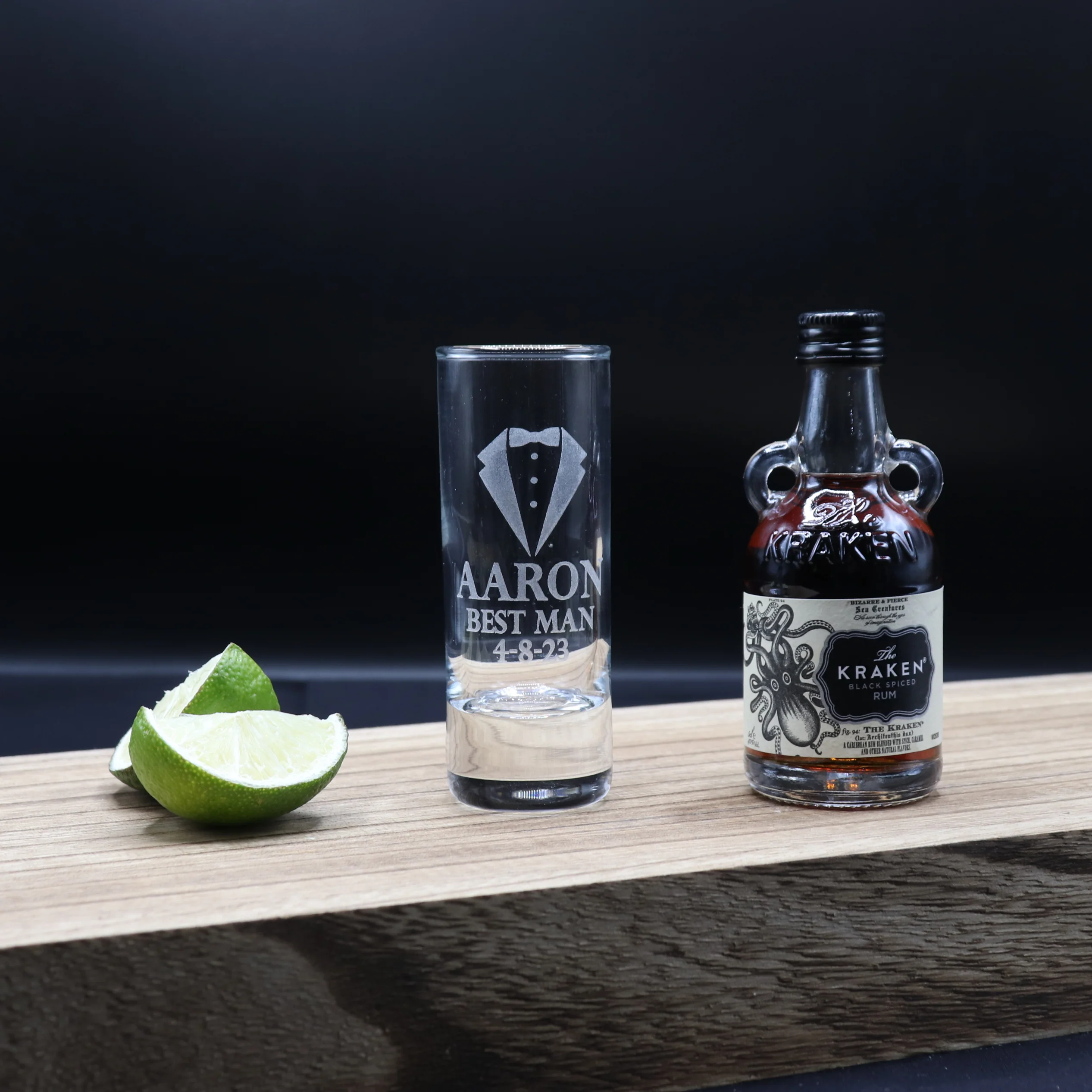 Personalised Best Man Wedding Shot Glass & Miniature Alcohol Gift Set - Image 8