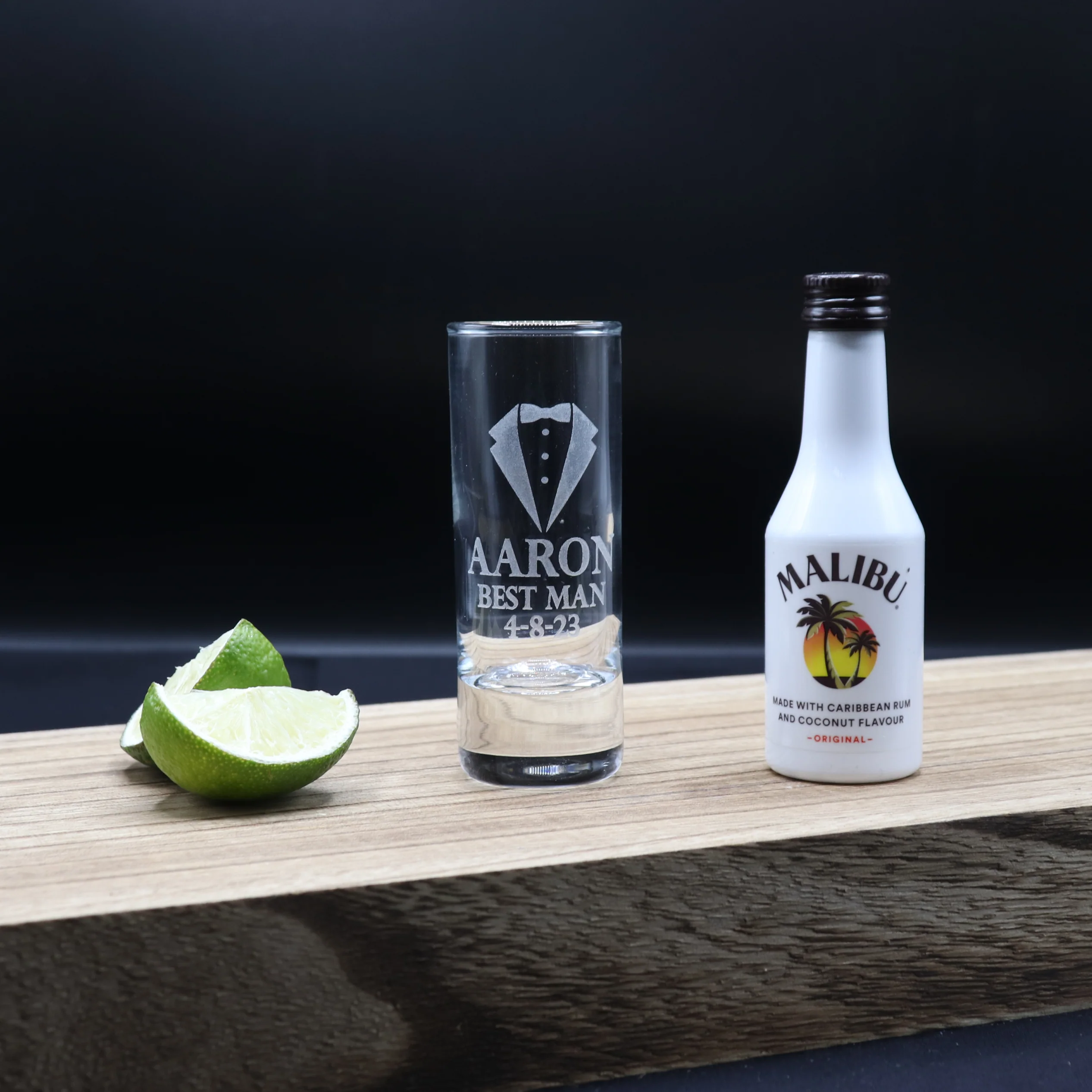 Personalised Best Man Wedding Shot Glass & Miniature Alcohol Gift Set - Image 9