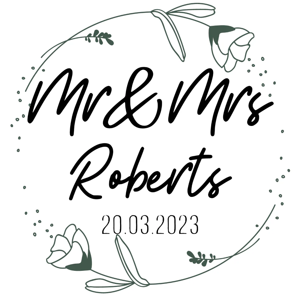 Personalised Flower Wreath Edible Cocktail Drink Toppers - Image 5