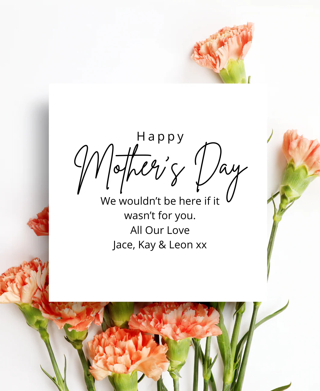 Personalised Wine Bottle Label - Mother´s Day Flowers Design - Image 2