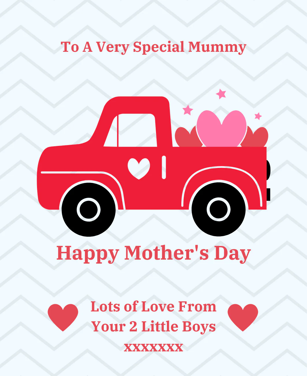 Personalised Wine Bottle Label - Mother´s Day Truck Design - Image 2
