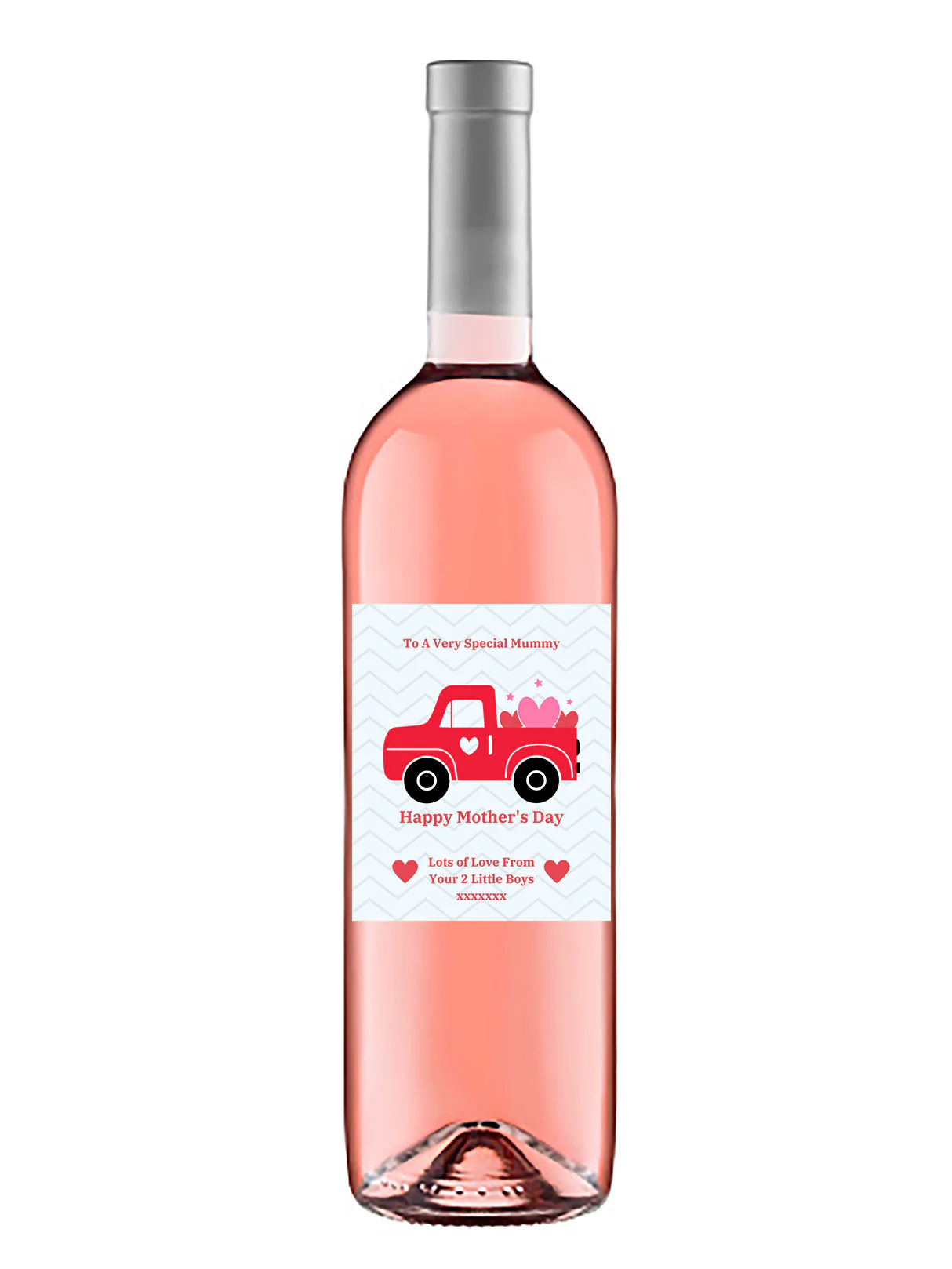 Personalised Wine Bottle Label - Mother´s Day Truck Design - Image 3