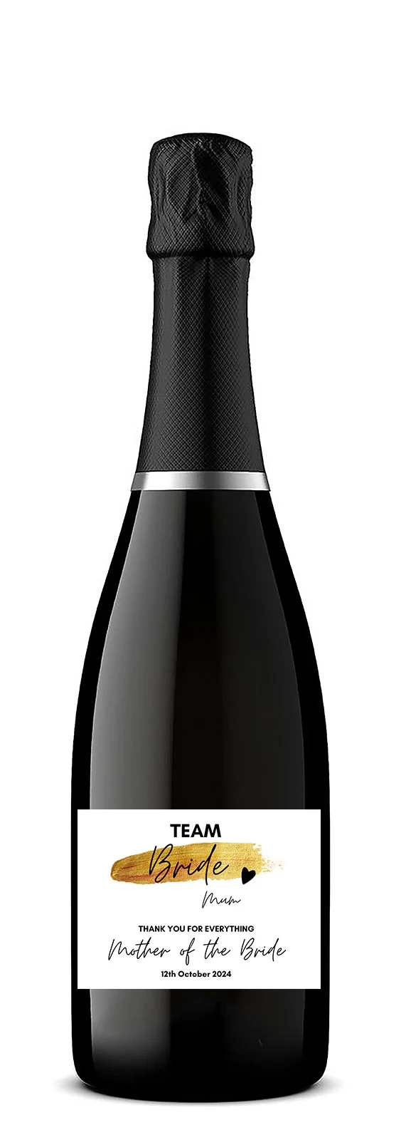 Personalised Prosecco/Wine Bottle Label - Team Bride, Mother of the Bride Design - Image 2