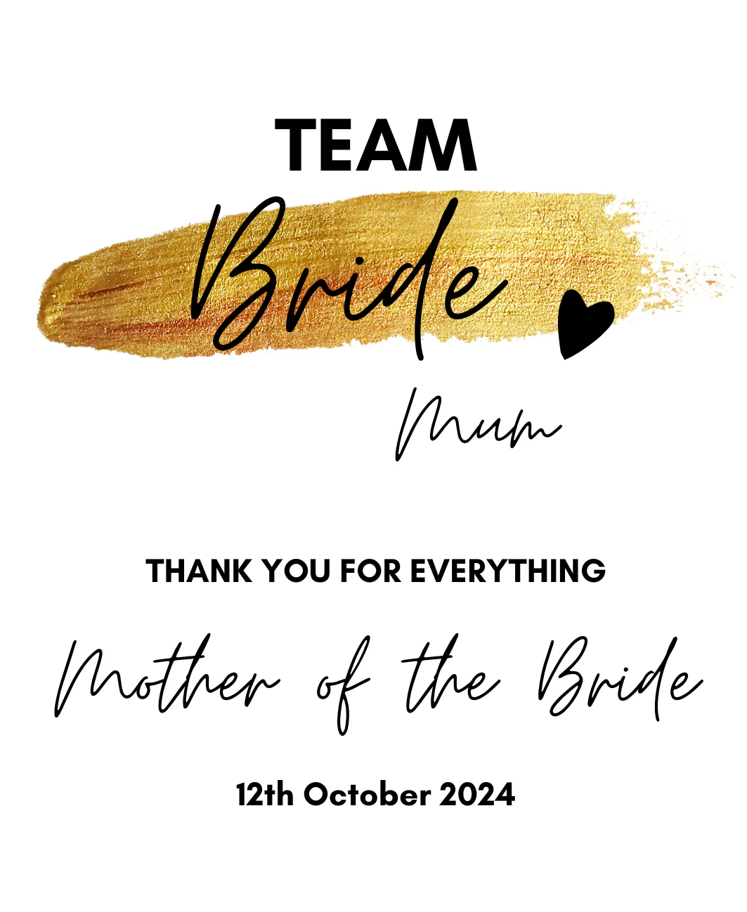 Personalised Prosecco/Wine Bottle Label - Team Bride, Mother of the Bride Design - Image 6