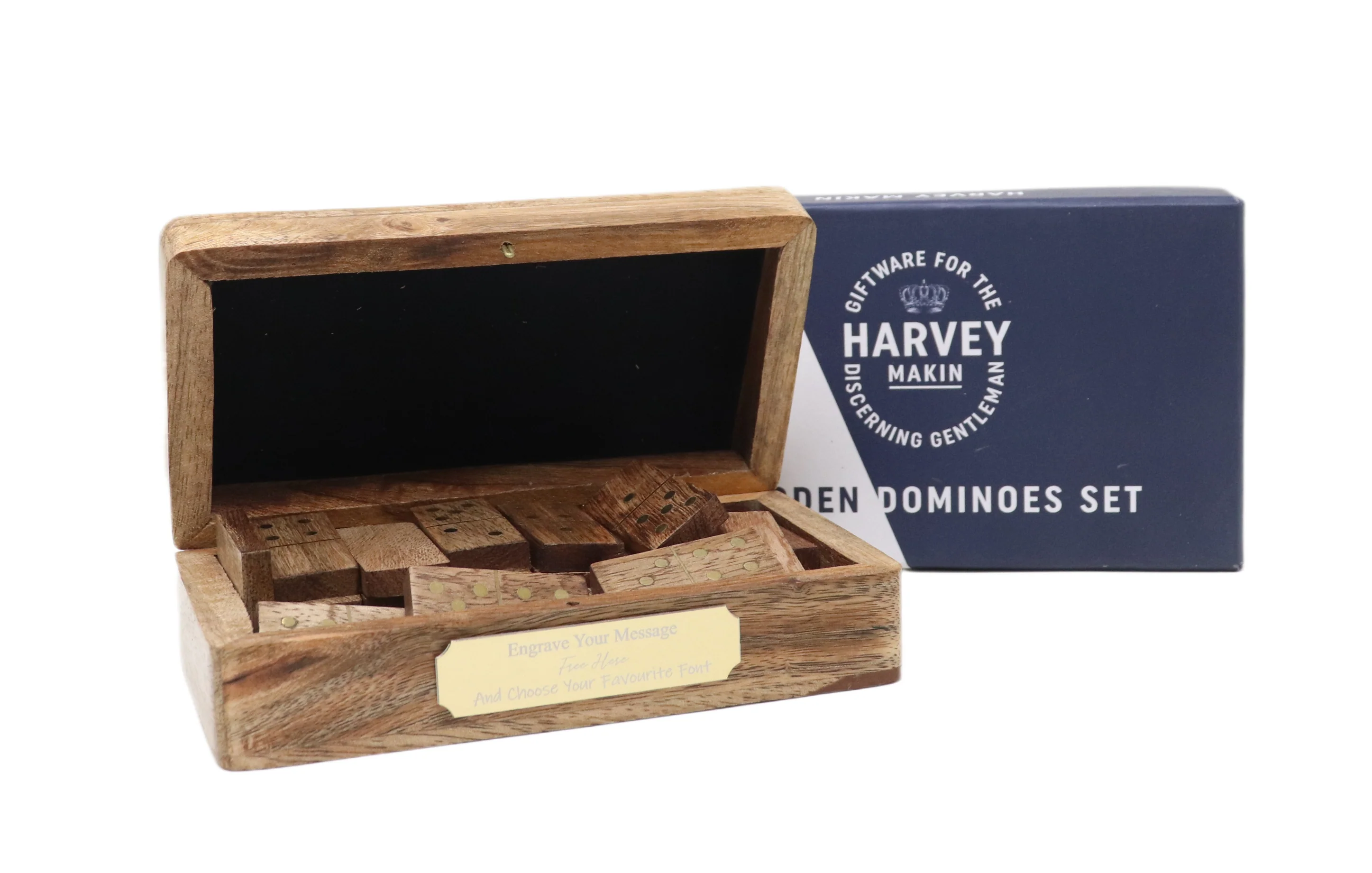 Personalised Wooden Dominoes Gift Box - Image 3