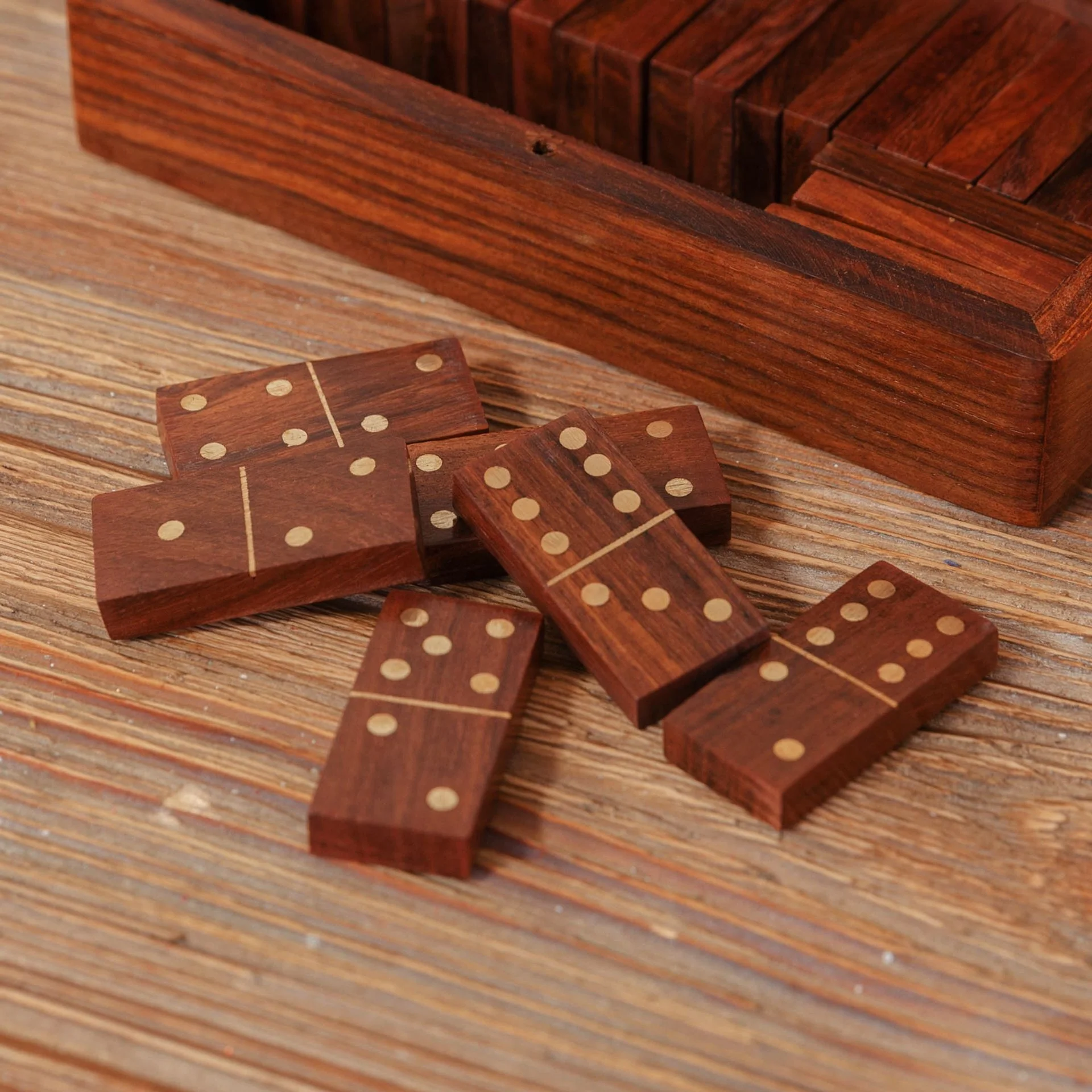 Personalised Wooden Dominoes Gift Box - Image 4