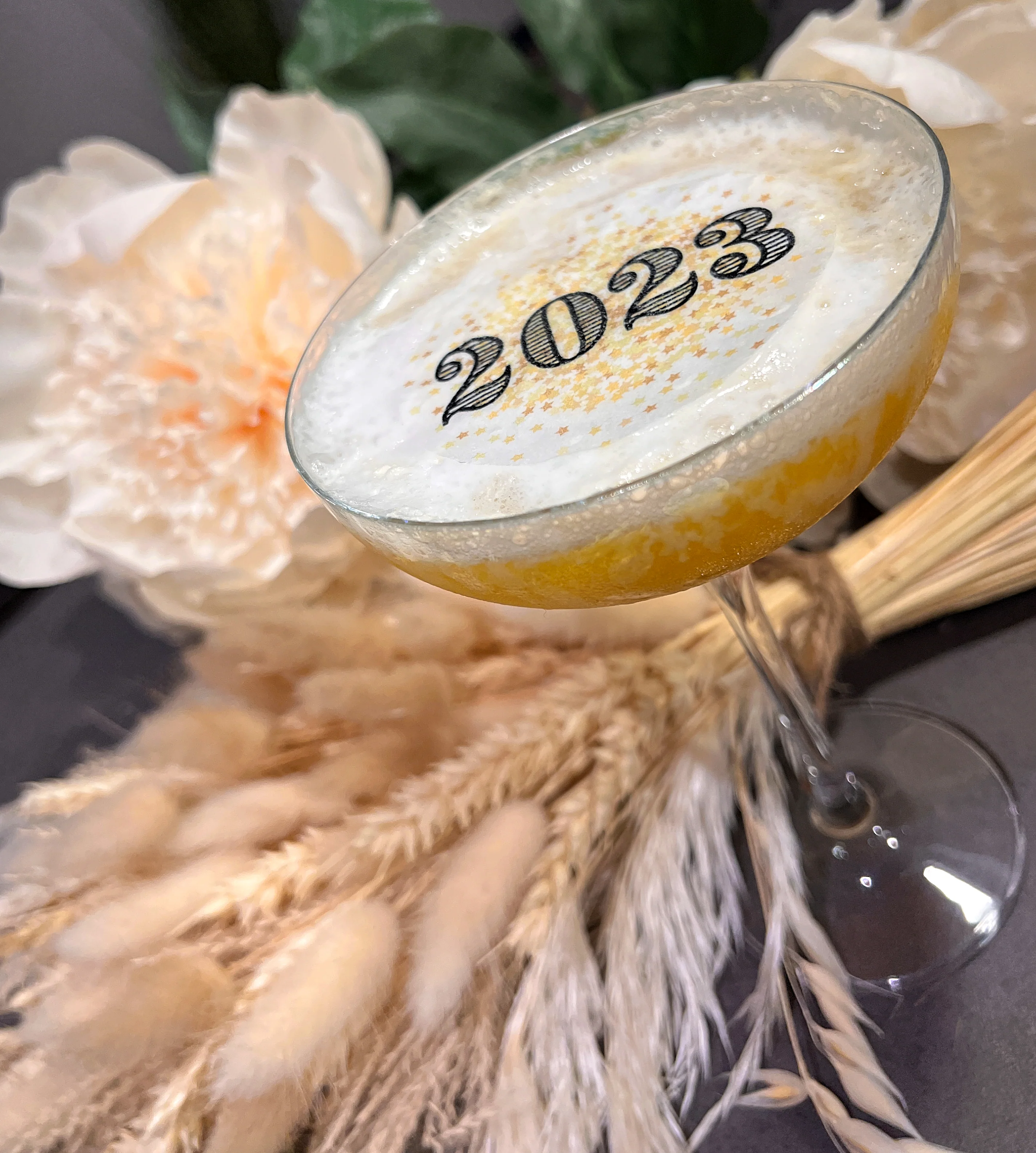 Personalised New Year Edible Cocktail Drink Toppers - Image 2