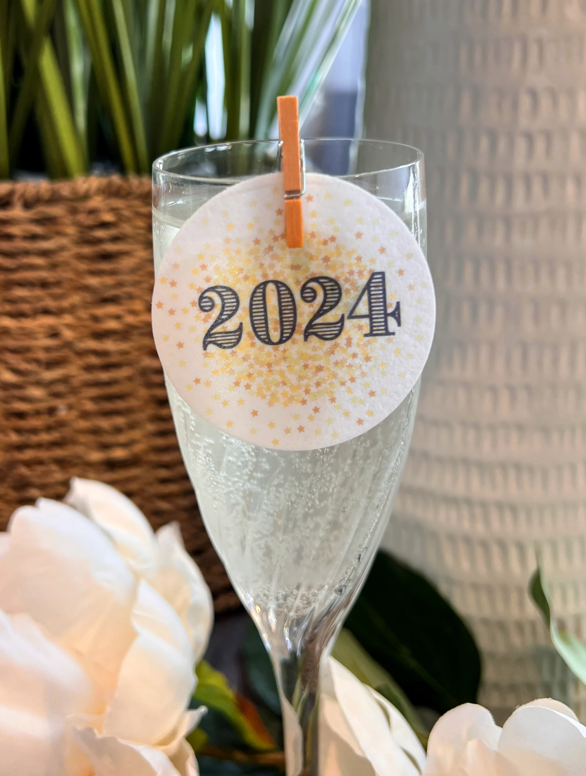 Personalised New Year Edible Cocktail Drink Toppers - Image 4