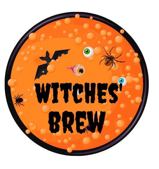 Witches' Brew Halloween Design Edible Cocktail Drink Toppers - Image 2
